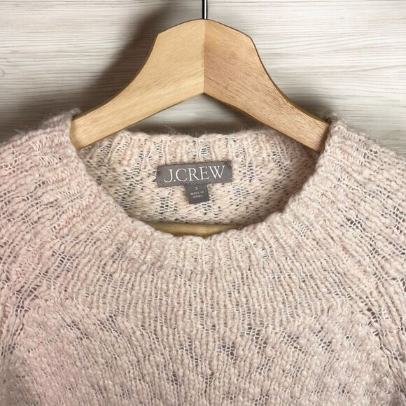 J. Crew Alpaca Cuffed Mockneck Sweater in Ivory - Picture 9 of 11